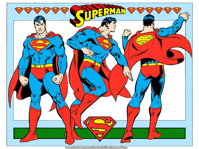 Superman from the 1982 DC Comics Style Guide